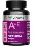 Черника Форте, Витамир таблетки покрытые оболочкой 175 мг 60 шт с лютеином и цинком