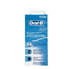Зубная нить (флосс) oral-b супер флосс 50 шт.