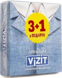 Презервативы Vizit ультра лайт 3+1 шт.