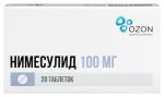 Нимесулид, таблетки 100 мг 20 шт
